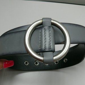 Michael Kors NWT Men's 34MM Round Buckle Belt Slate. MSRP 78.00 Size 32